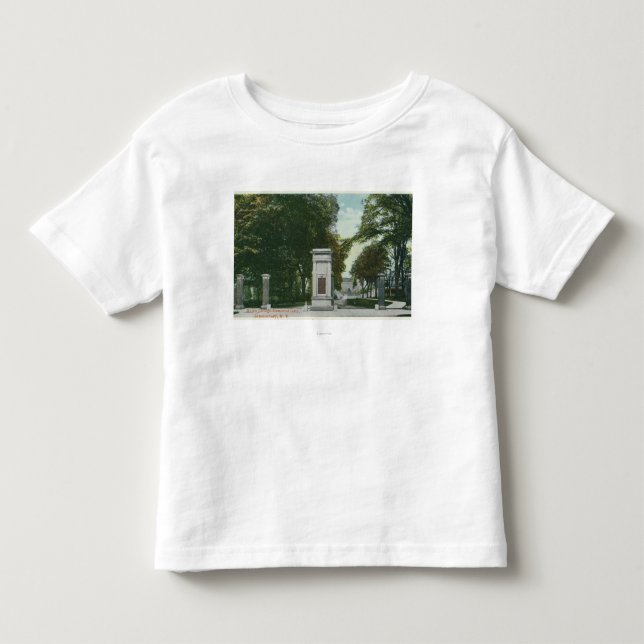 Ansicht des Gewerkschafts-Uni-Denkmal-Tors Kleinkind T-shirt (Vorderseite)
