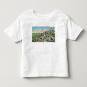 Ansicht des Gipfel-Hauses, Aufzugs-Anschluss Kleinkind T-shirt