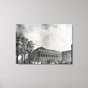 Ansicht des großartigen Theaters, Bordeaux Leinwanddruck