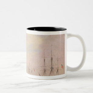 Ansicht des Hafens Adelaide, Südaustralien Zweifarbige Tasse