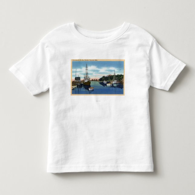Ansicht des Hafens, Martha's Vineyard Kleinkind T-shirt (Vorderseite)