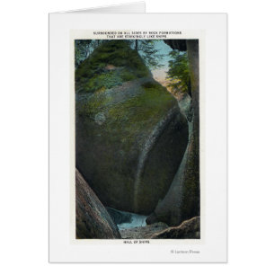 Ansicht des Halls der Schiffe, Felsformationen