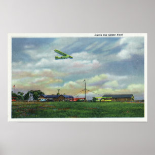 Ansicht des Harris-Hügel-Segelflugzeug-Feldes, Poster