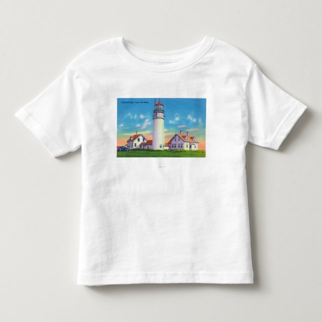 Ansicht des Hochland-Leuchtturmes Kleinkind T-shirt (Vorderseite)