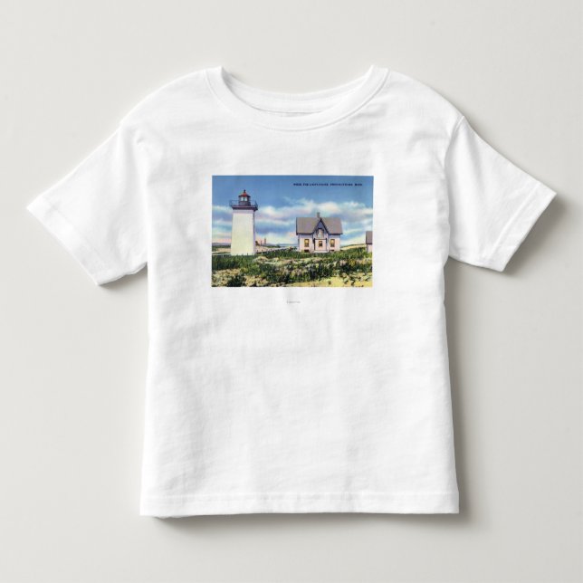 Ansicht des hölzernen Enden-Leuchtturmes Kleinkind T-shirt (Vorderseite)