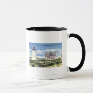 Ansicht des hölzernen Enden-Leuchtturmes Tasse