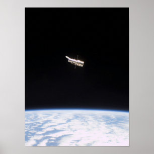 Ansicht des Hubble-Weltraumteleskops aus Kolumbien Poster