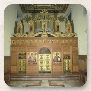 Ansicht des Iconostasis, 1641 (Foto) (sehen Sie Getränkeuntersetzer