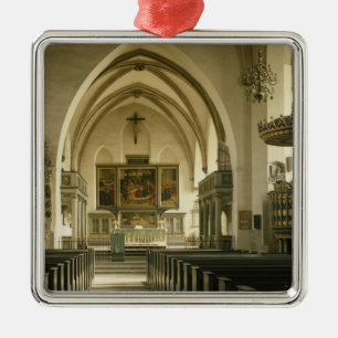 Ansicht des Innenraums der Kirche mit Ornament Aus Metall
