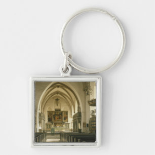 Ansicht des Innenraums der Kirche mit Schlüsselanhänger