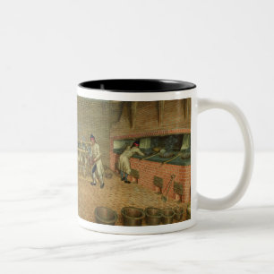 Ansicht des Innenraums des Labors Zweifarbige Tasse
