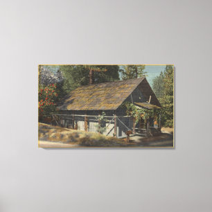 Ansicht des James W. Marshall Cabin Leinwanddruck