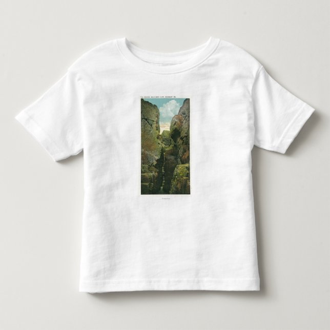 Ansicht des Kahlkopf-Klippen-Spaltes Kleinkind T-shirt (Vorderseite)