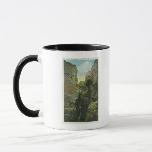 Ansicht des Kahlkopf-Klippen-Spaltes Tasse