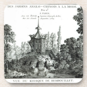 Ansicht des Kiosks bei Rembouillet, von 'Jardins Untersetzer