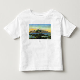 Ansicht des Klumpen-Leuchtturmes an York-Strand Kleinkind T-shirt