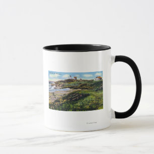 Ansicht des Klumpen-Leuchtturmes von York-Strand Tasse