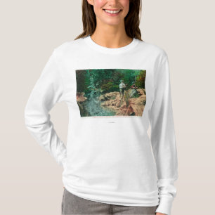 Ansicht des Kojote-Nebenflusses an Gilroy heißen T-Shirt