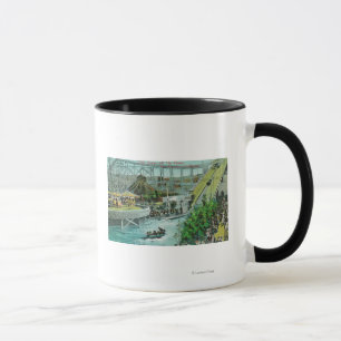 Ansicht des Kreis-Schwingens und der Rutschen Tasse