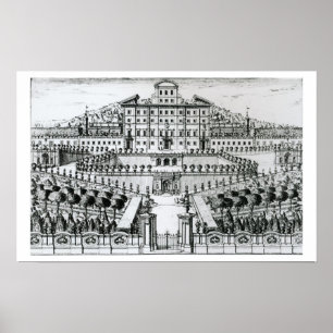 Ansicht des Landhauses Aldobrandini vom Garten (en Poster