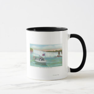 Ansicht des Mädchens des Nebel-Bootes Tasse
