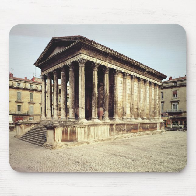 Ansicht des Maison Carree, c.19 BC Mousepad (Vorne)
