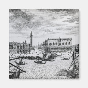 Ansicht des Marktplatzes San Marco vom Bacino, Magnet