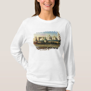Ansicht des Moskaus der Kreml vom Damm T-Shirt