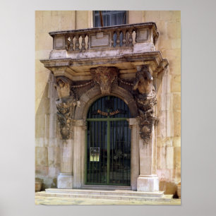 Ansicht des Museumseingangs Poster