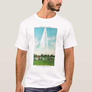 Ansicht des Myrtledale Geysirs an den heißen T-Shirt