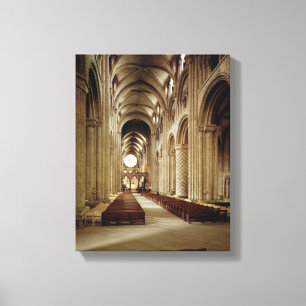 Ansicht des Nave, aufgebaut 1093-1289 Leinwanddruck