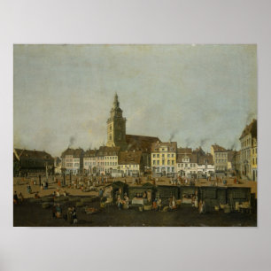 Ansicht des Neue Markt mit St Mary Poster