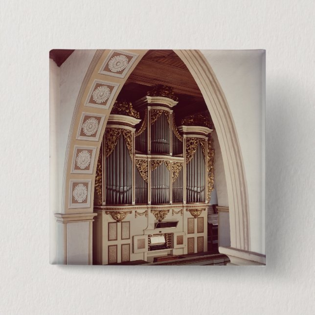 Ansicht des Organs in der Kirche bei Rotha Button (Vorderseite)