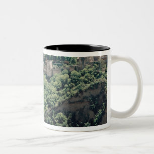 Ansicht des Palastes des Alhambras Zweifarbige Tasse