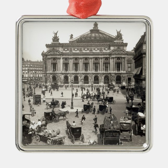Ansicht des Paris-Opernhauses, 1890-99 Ornament Aus Metall (Vorne)