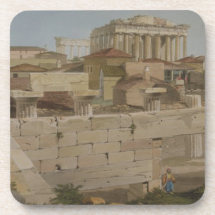 Ansicht des Parthenons vom Propylaea, Platte 7 Untersetzer