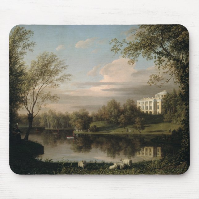 Ansicht des Pavlovsk-Palastes, c.1800 Mousepad (Vorne)