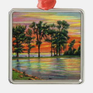 Ansicht des Pfeil und Bogen-Punktes Silbernes Ornament