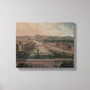 Ansicht des Platzes Dauphine und die Seine Leinwanddruck