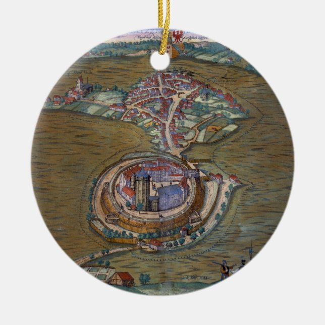 Ansicht des Platzes de Louis le großartig, mit Keramikornament (Vorne)