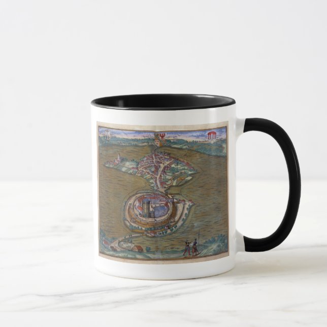 Ansicht des Platzes de Louis le großartig, mit Tasse (Rechts)