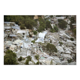 Ansicht des Port-au-Prince, Haiti Fotodruck