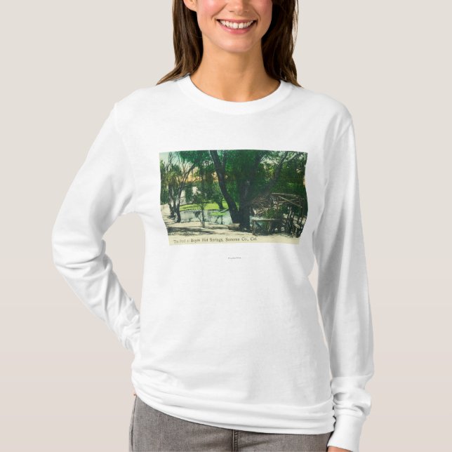 Ansicht des Quellen-Teichs T-Shirt (Vorderseite)