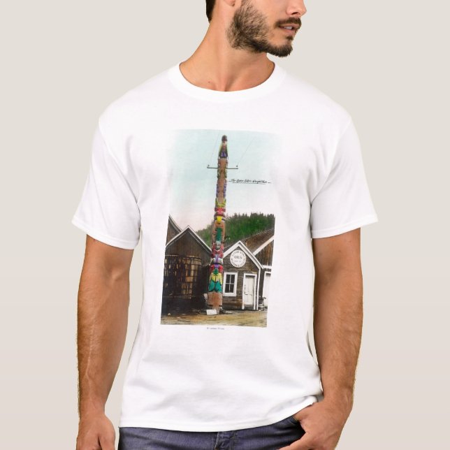 Ansicht des Raben TotempoleWrangell, AK T-Shirt (Vorderseite)