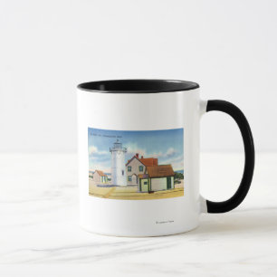 Ansicht des Rennen-Punkt-Leuchtturmes Tasse