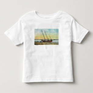 Ansicht des Rum-Läufer-Schiffs an Land Kleinkind T-shirt