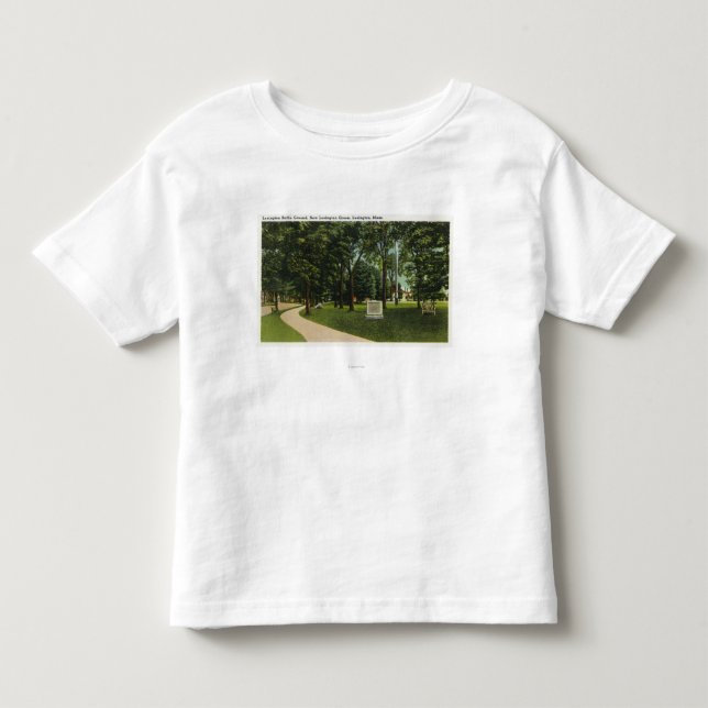 Ansicht des Schlachtfelds, jetzt Lexington-Grün Kleinkind T-shirt (Vorderseite)