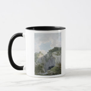 Ansicht des Schlosses und der Höhle bei Castelton Tasse