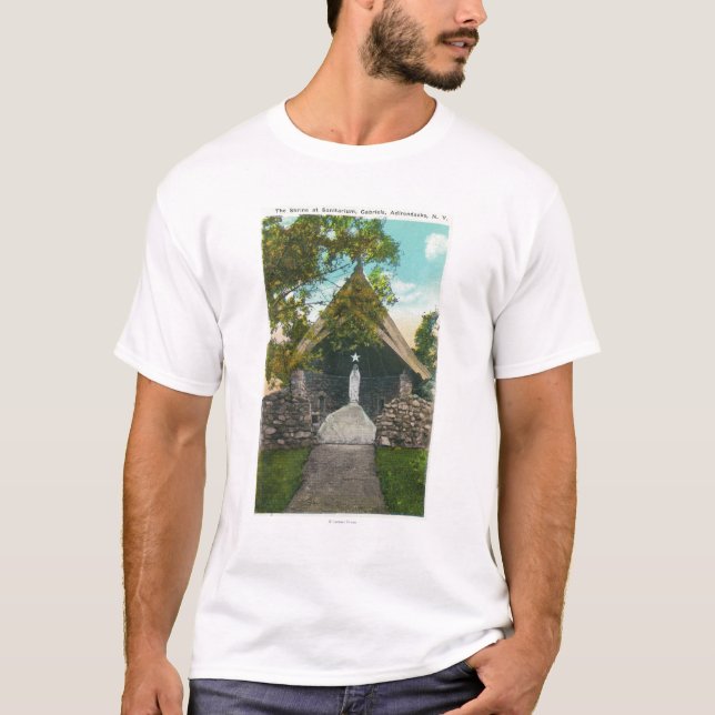 Ansicht des Schreins am Sanitarium in Gabriels T-Shirt (Vorderseite)
