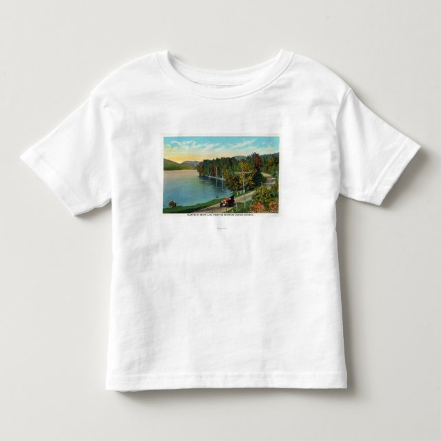 Ansicht des Sees vom Fenimore Fassbinder Hwy Kleinkind T-shirt (Vorderseite)
